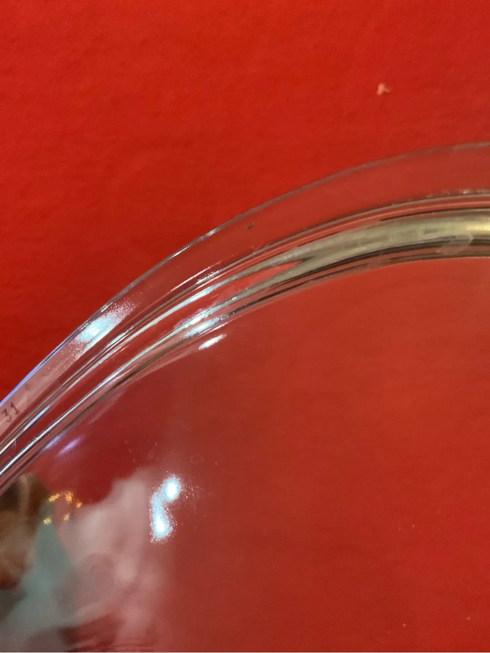 Vintage Pyrex Clear fits on 11/2 Qt. Oval Glass Lid - DC 1-1/2 C  A (LID ONLY)